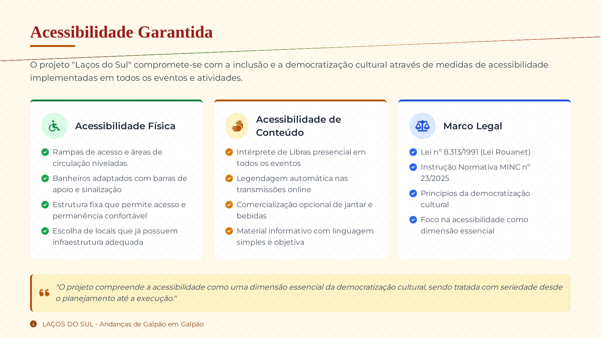 Página 7 - Acessibilidade Garantida: física, de conteúdo e marco legal